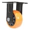 Vestil Polyurethane Rigid Caster 4 In. Diameter x 2 In. Width 594 Lb. Capacity Orange/Black CST-BN-4X2PUP-R - alternate 2